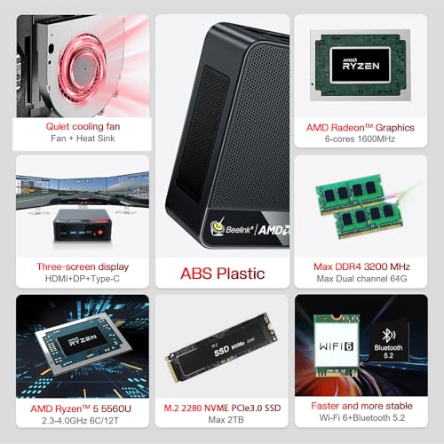 Mini PC AMD Ryzen 7 5800H 32GB DDR4 RAM 1TB NVME SSD B69749