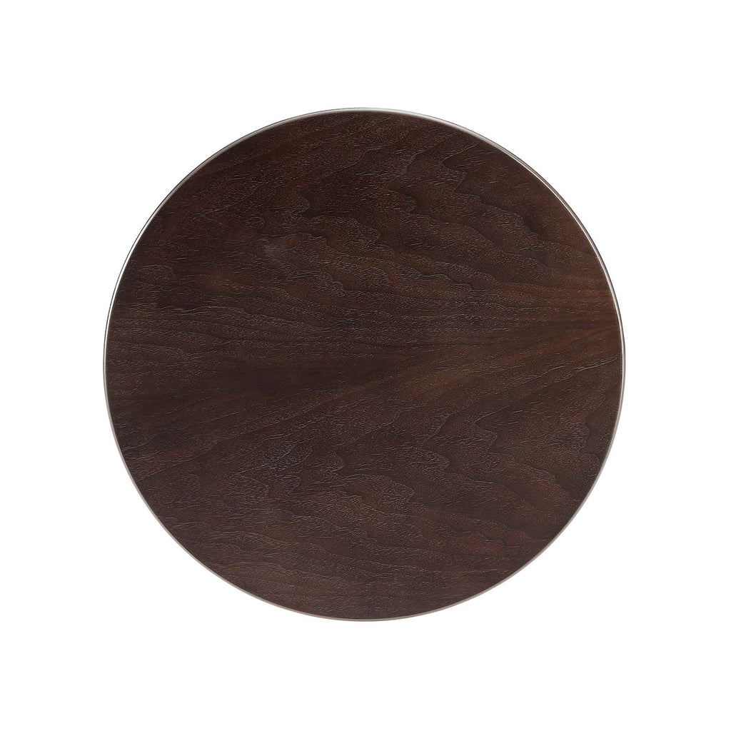Round Wood Grain Side Table D2636