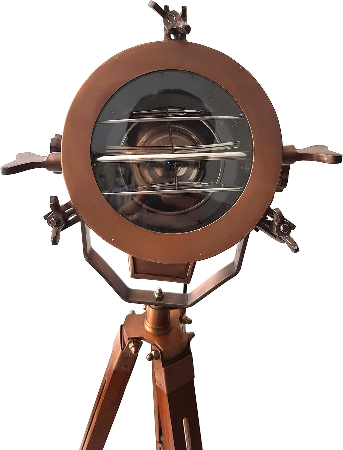 Vintage Nautical Searchlight Tripod Lamp V966