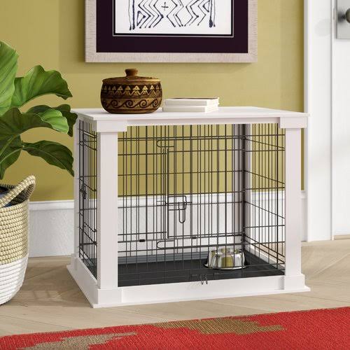 Small Grey Pet Crate End Table B896