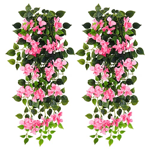 UV Resistant Artificial Bougainvillea Hanging Plant E566