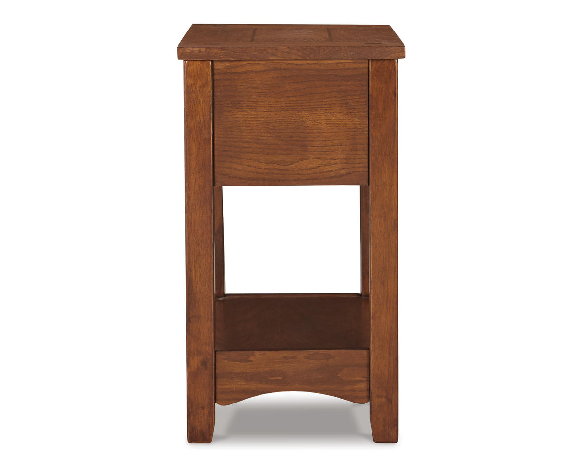 Brown Chairside End Table O601