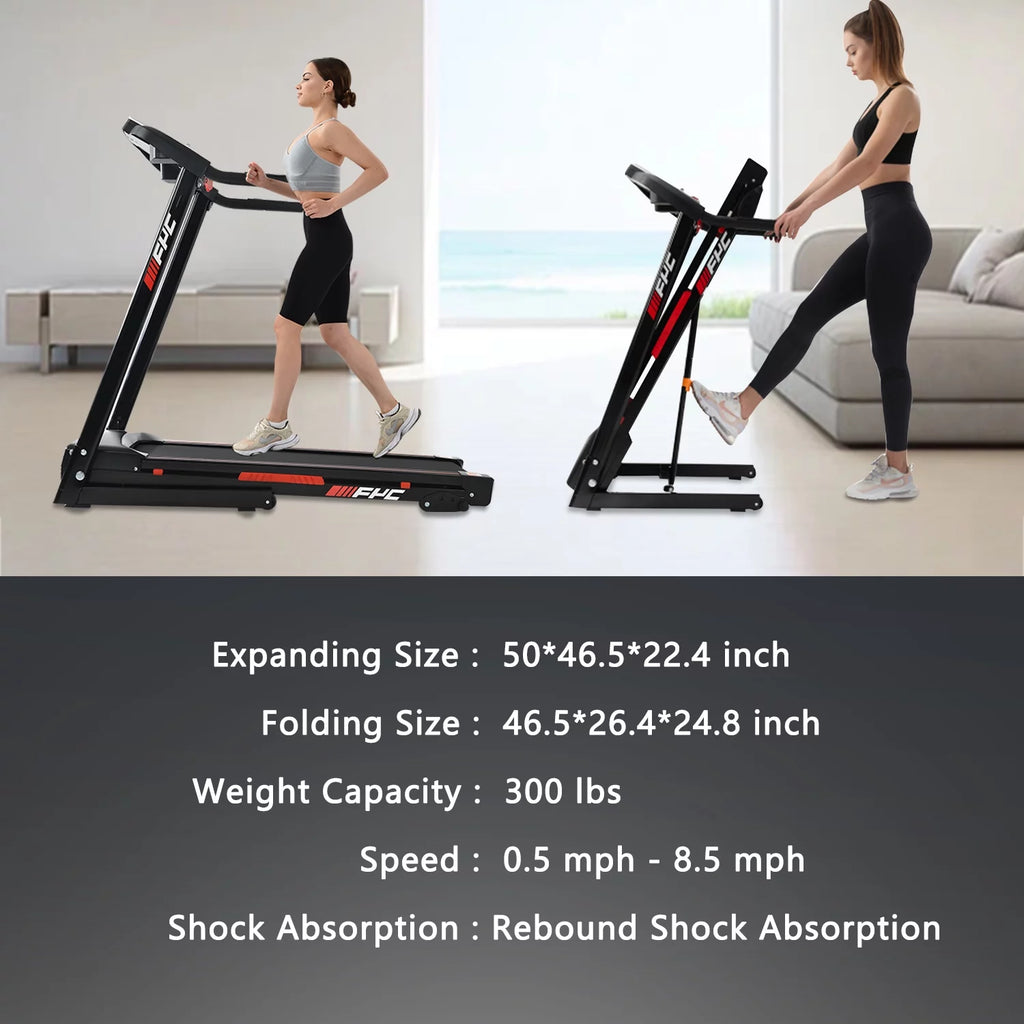 3.5HP Folding Incline Electric Treadmill 330 LB Capacity W96386