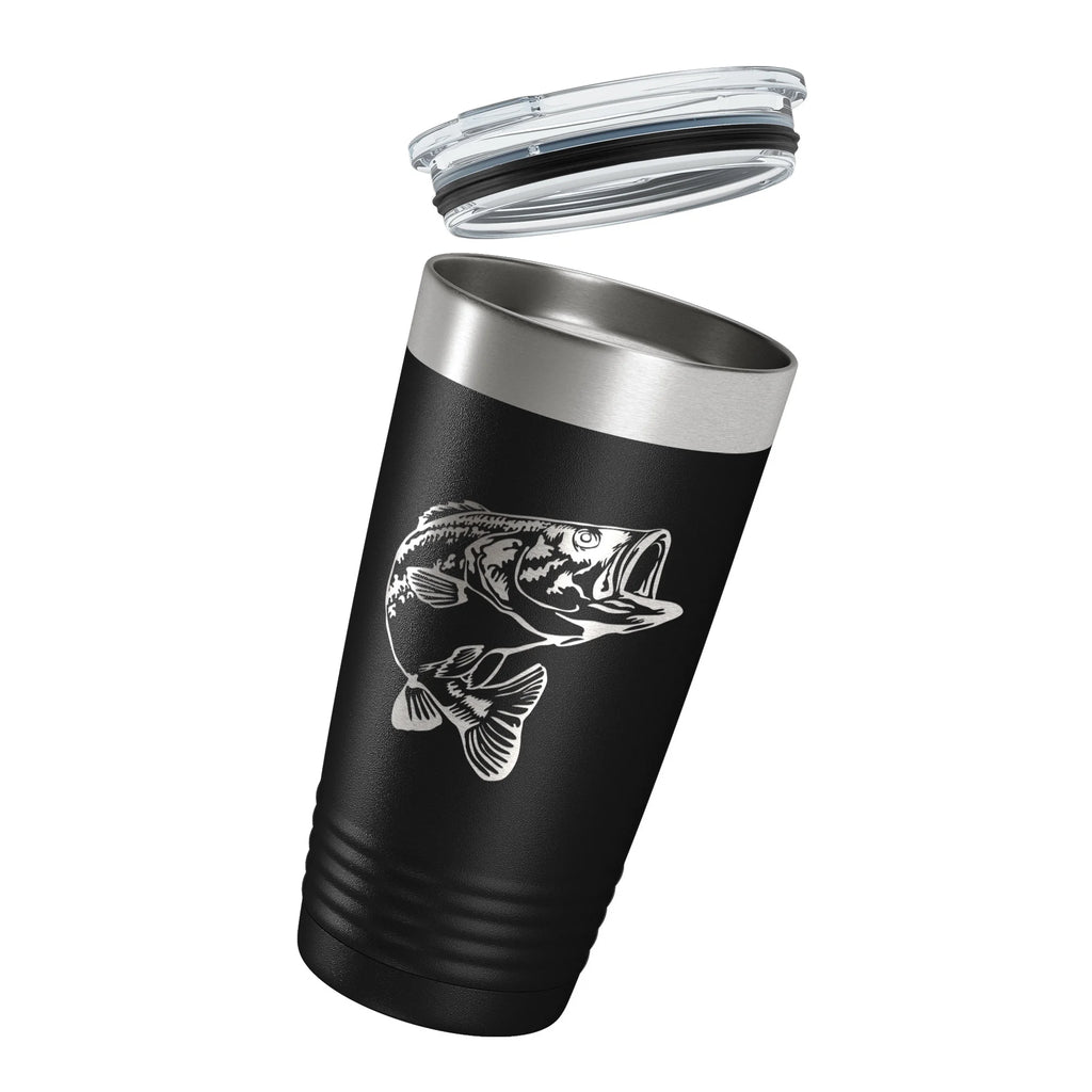 20 oz Insulated Black Travel Mug P7422