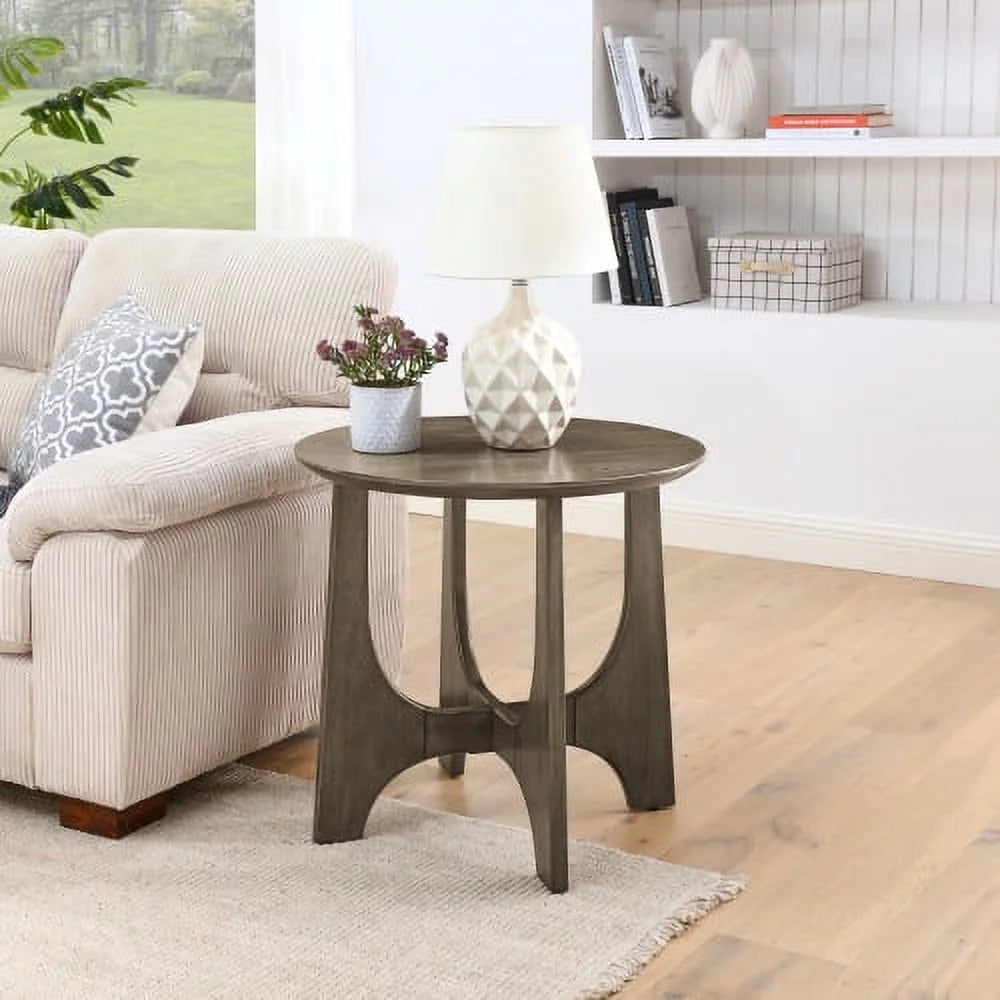 25" Round Wooden End Table I255713