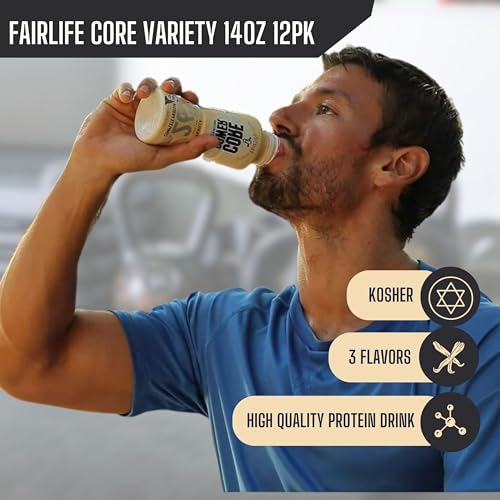 Chocolate Protein Milk Shakes, 14 Fl Oz (Pack of 12) and Key Chain G181