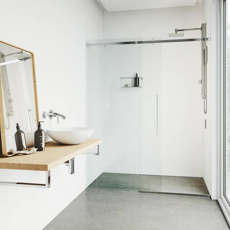 Shower Panel System with Adjustable Head and Hand Shower Wand in Stainless Steel I741