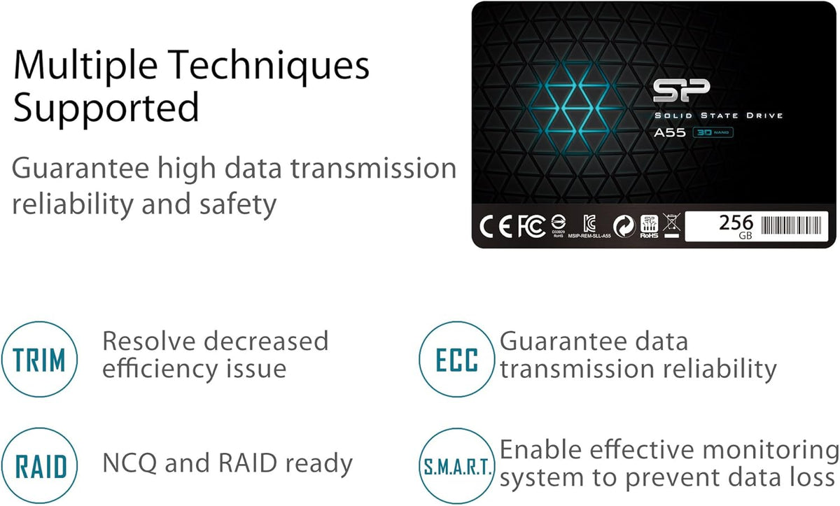 256GB SSD SATA III 2.5 7mm Internal Solid State Drive A2027