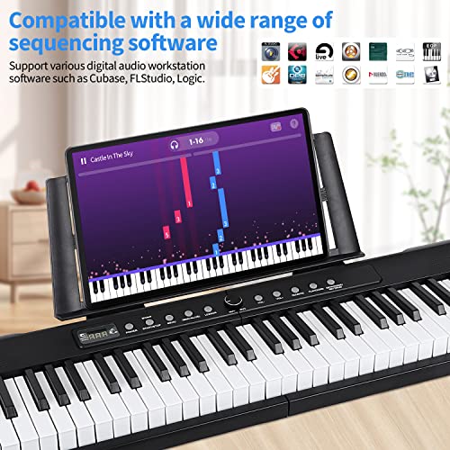 88 Key Semi Weighted Digital Piano with Bluetooth MIDI V3651
