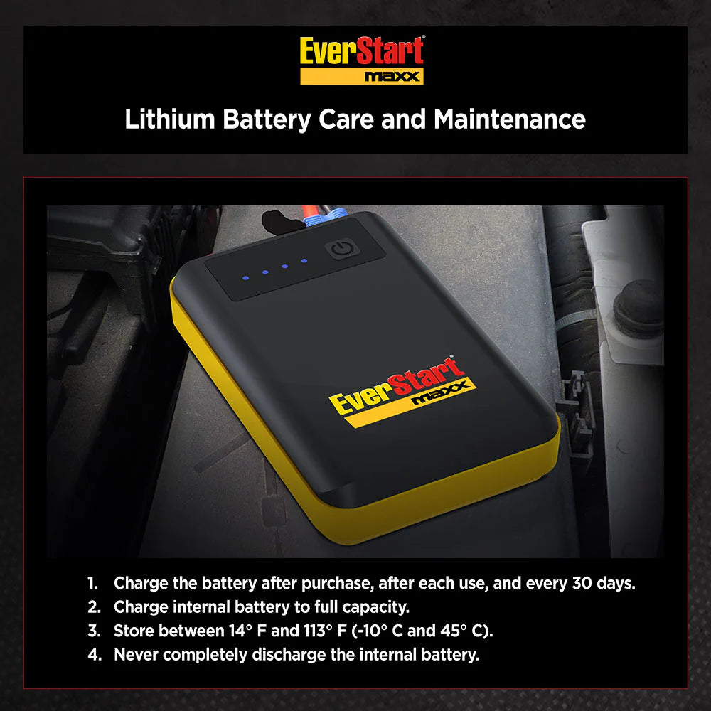 12V Lithium Ion Jump Starter and Portable Power Pack P77486