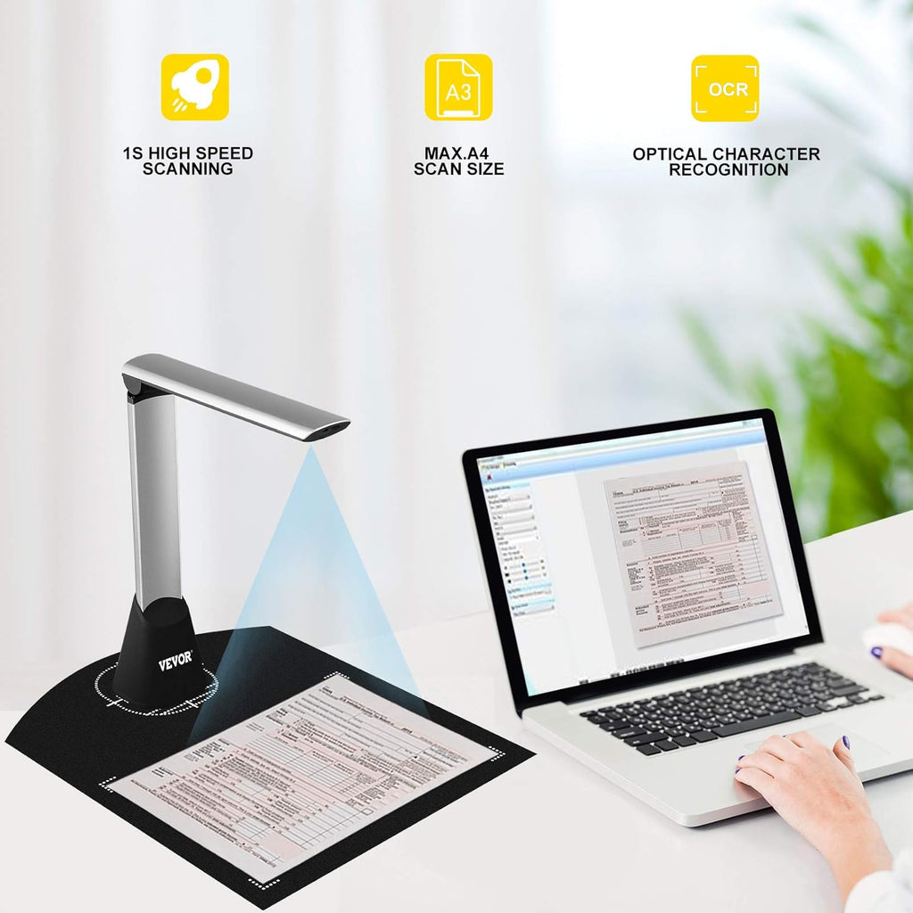 A3/A4 Portable Document Scanner with OCR S373