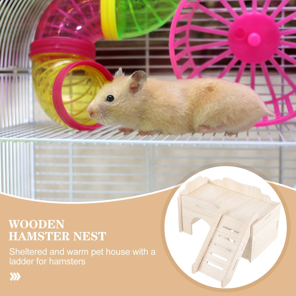 Solid Wood Hamster Hideout Cage N971389