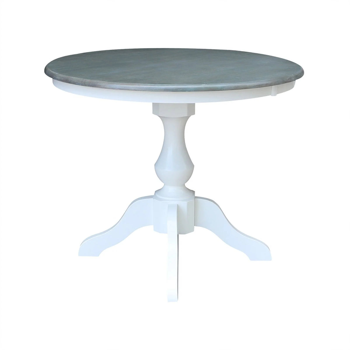 Round Pedestal Wood Dining Table with 4 Chairs M605