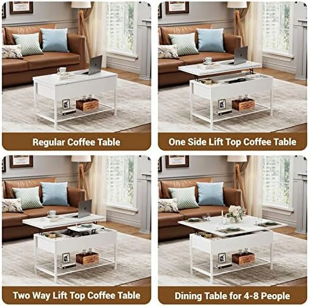Lift Top Coffee Table White O50525