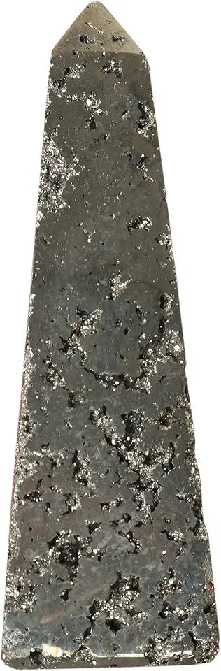 Hand Made Pyrite Stone Tower, Pyramid, Heart Shape, Ball & Egg U811
