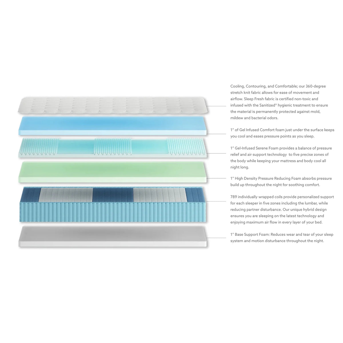 12 Medium Hybrid Mattress - Twin Z759