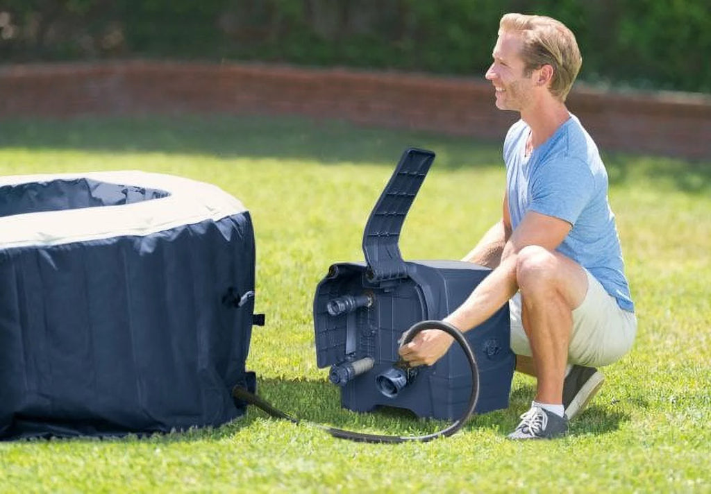 Inflatable Hot Tub Set 4 Person Y363433