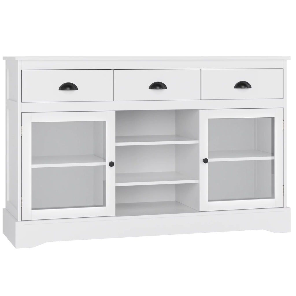White 3 Drawer Sideboard Buffet D470