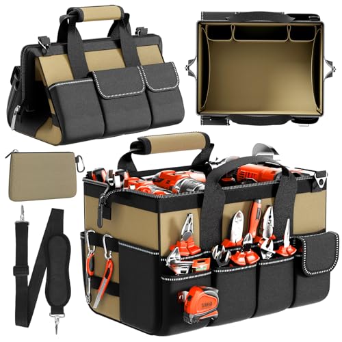 15.5 Inch 17-Pocket Portable Tool Bag with Adjustable Strap E27191
