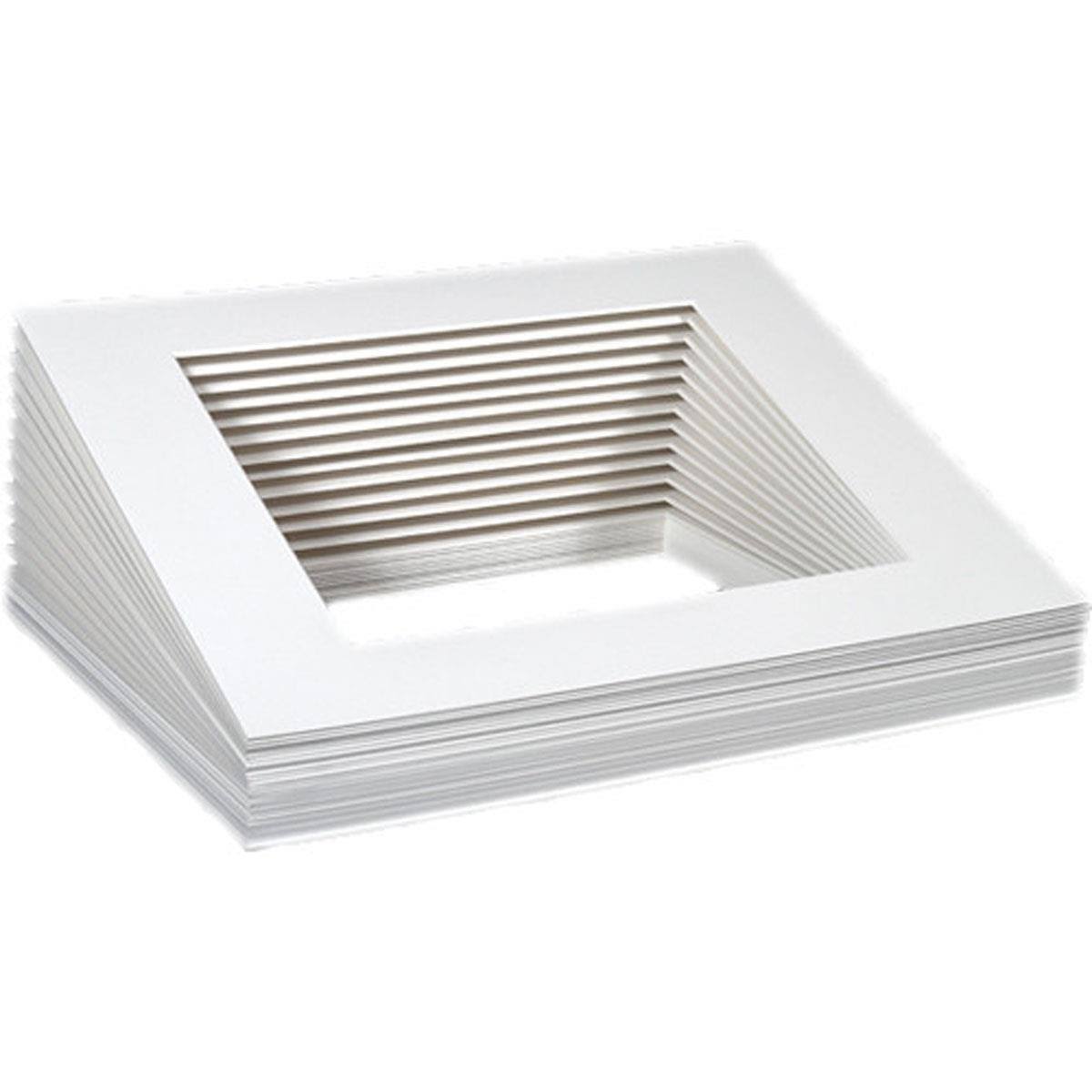 8x10" Pre Cut Bulk Mats, 25 Pack A56044