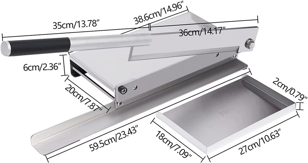 16 inch Manual Meat Bone Cutter Heavy Duty Slicer X522671