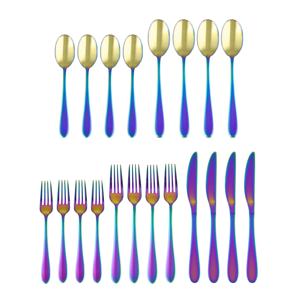 Black 20-Piece Flatware Set W29457