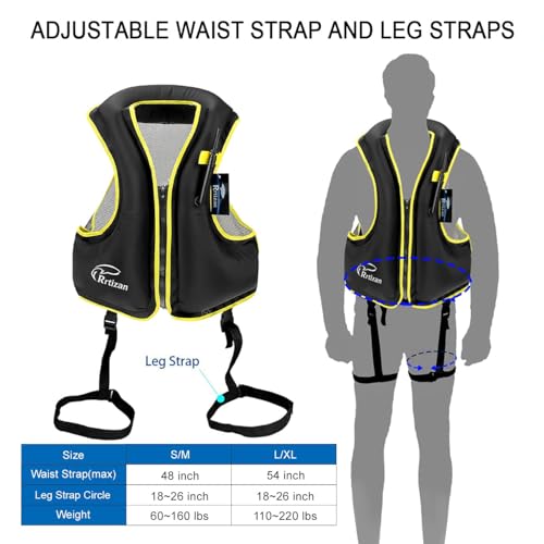 Inflatable Snorkel Vest for Adult S37106