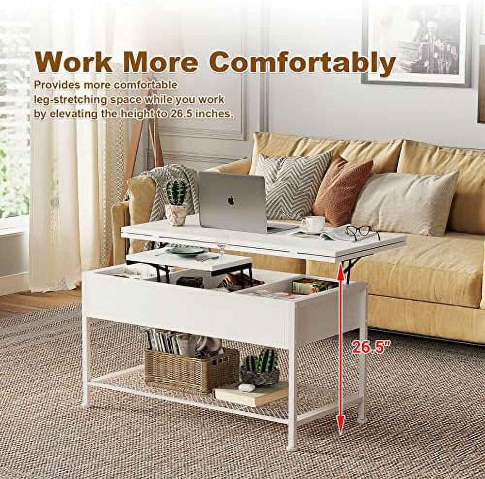 Lift Top Coffee Table White O50525