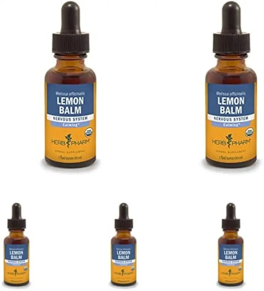 Organic Lemon Balm Liquid Extract 1 Ounce Pack of 5 Z8844