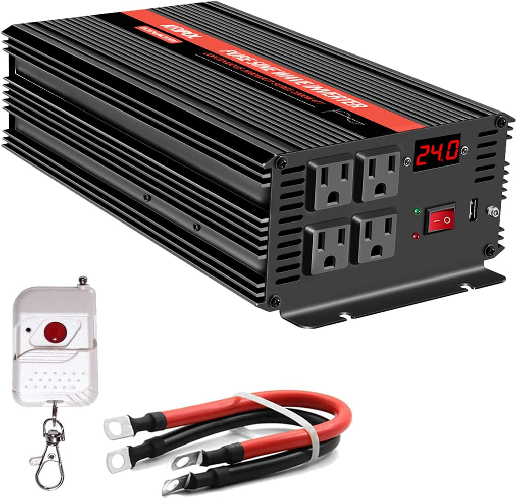 1500 Watt Pure Sine Wave Inverter 12V DC to 110v/120v AC U355