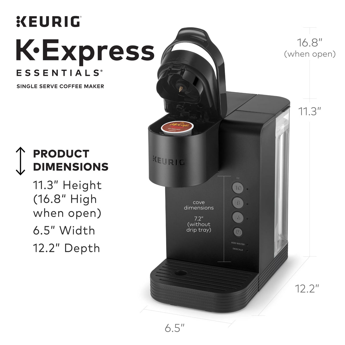Black Single Serve K-Cup Pod Coffee Maker Z663