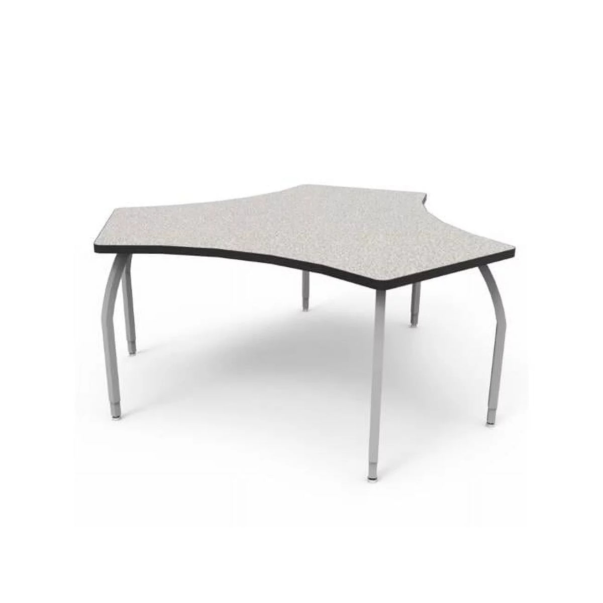 Oak Laminate Table with 4 Adjustable Legs E62581