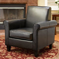 Black Leather Club Chair I846140