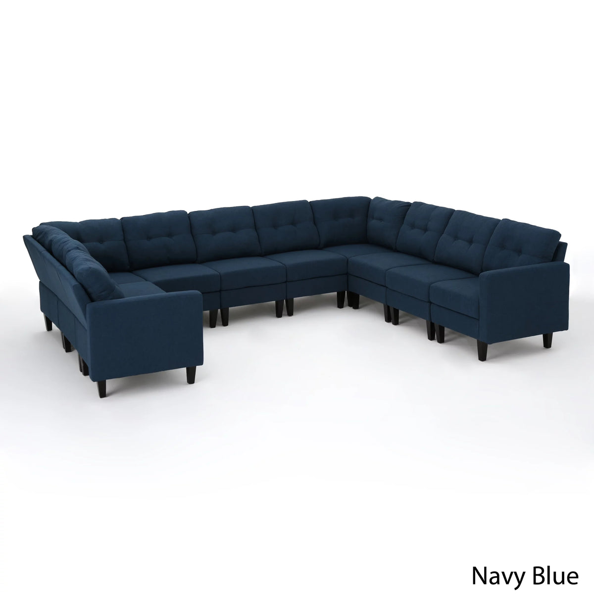 10 Piece Fabric Sectional Sofa O64783