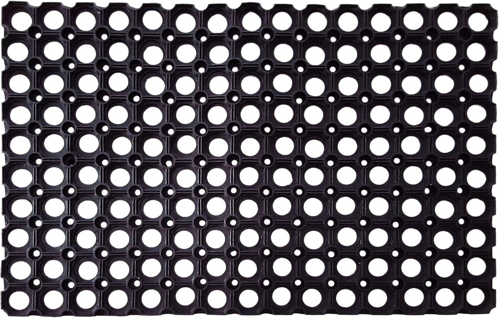 Interlocking Rubber Drainage Floor Mat 24 x 16 inches 12 Mats C9277