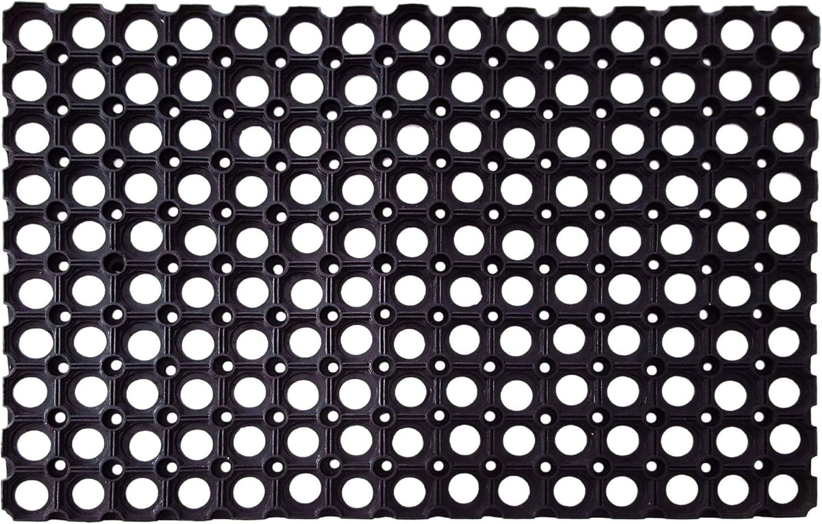 Interlocking Rubber Drainage Floor Mat 24 x 16 inches 12 Mats C9277