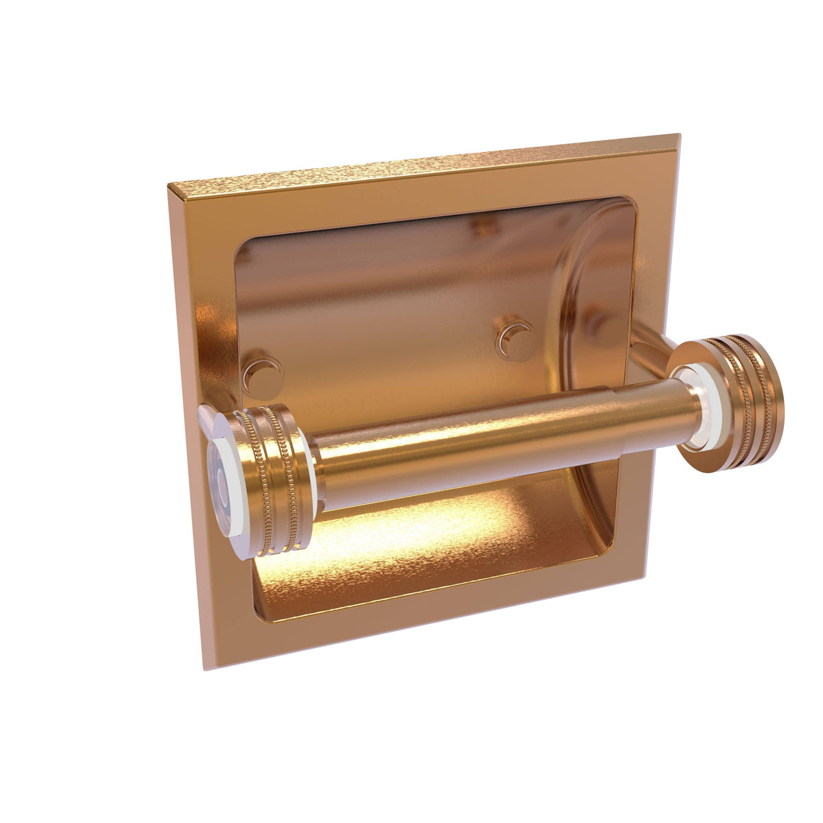 Brushed Bronze Recessed Toilet Paper Holder E829