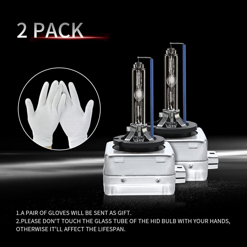 Xenon Headlight Bulbs 25W 6000K Diamond White 12V Pack of 2 V86773