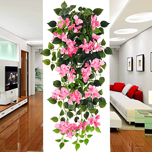 UV Resistant Artificial Bougainvillea Hanging Plant E566