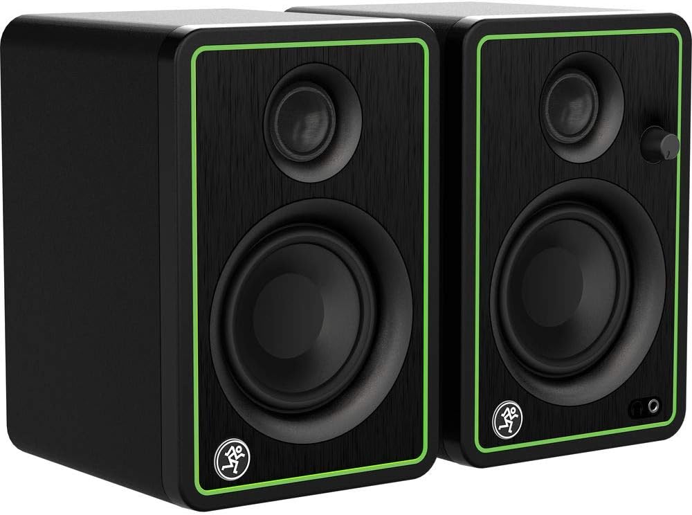 3 Studio Monitors (Pair) with Audio Interface & Cable Bundle I84335