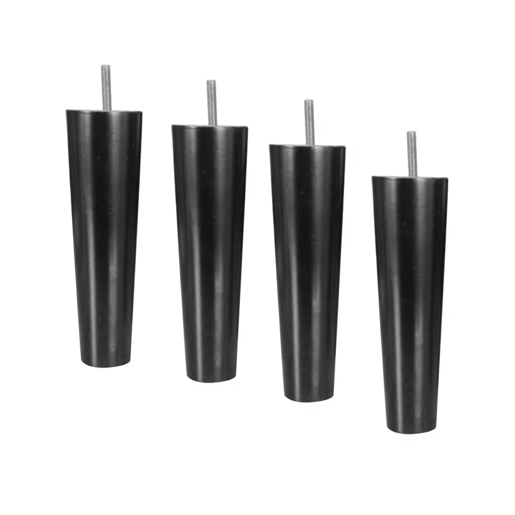 Set of 4 Black 20cm Wood Furniture Legs P2820