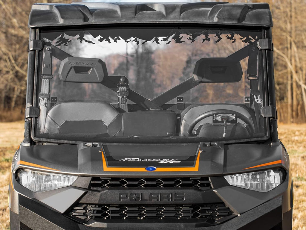 Clear Scratch Resistant Full Windshield for Polaris Ranger XP 1000 / Crew E986027