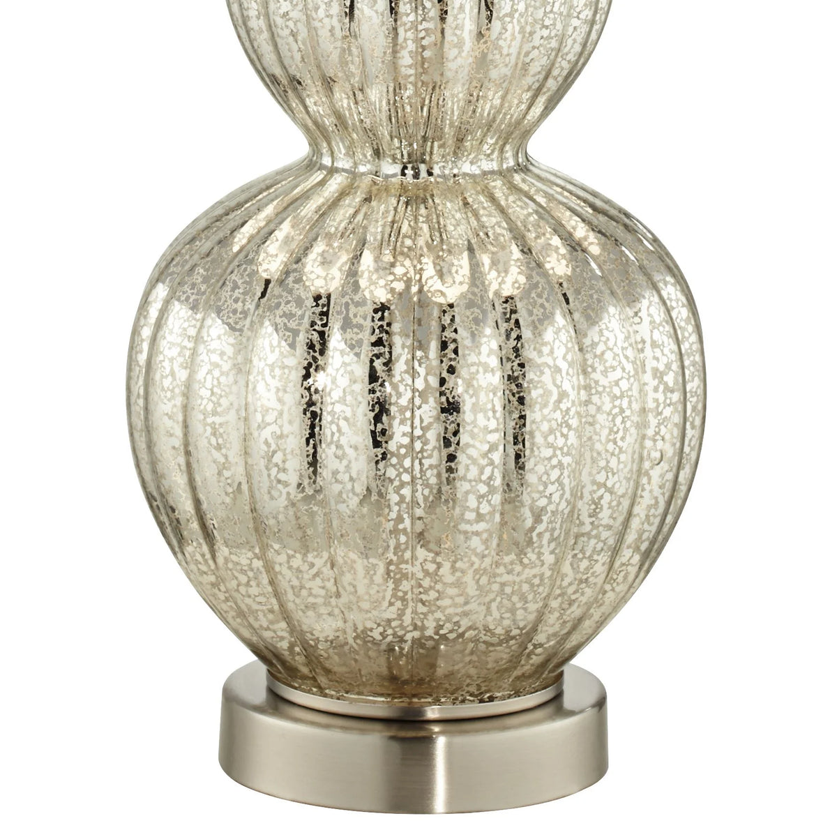 25" High Set of 2 Fluted Mercury Glass Table Lamps A849