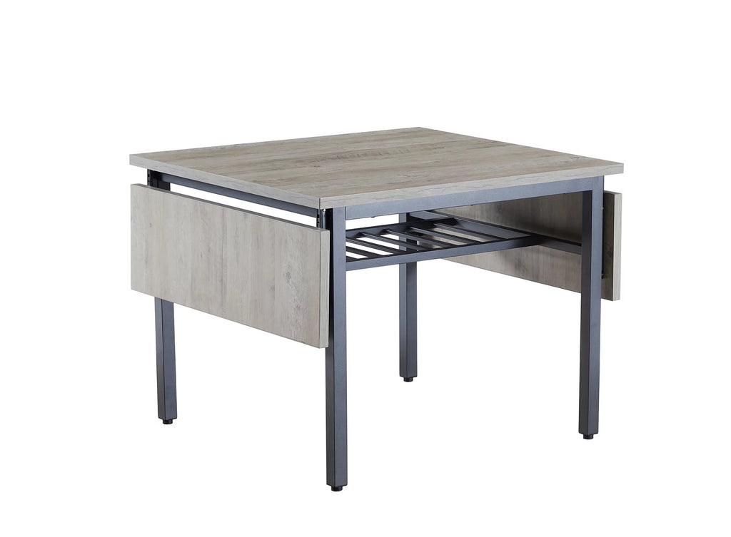 Folding Drop Leaf Dining Table with Shelf C1082