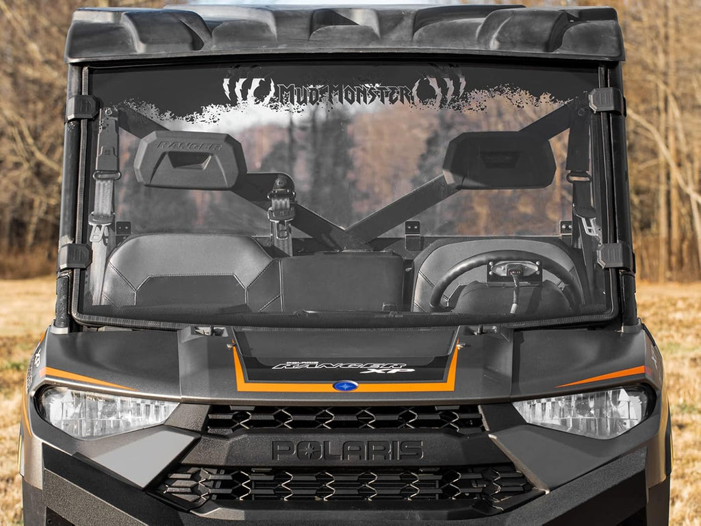 Clear Scratch Resistant Full Windshield for Polaris Ranger XP 1000 / Crew E986027
