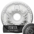 Granada Ceiling Medallion, Hand-Painted Pewter V103