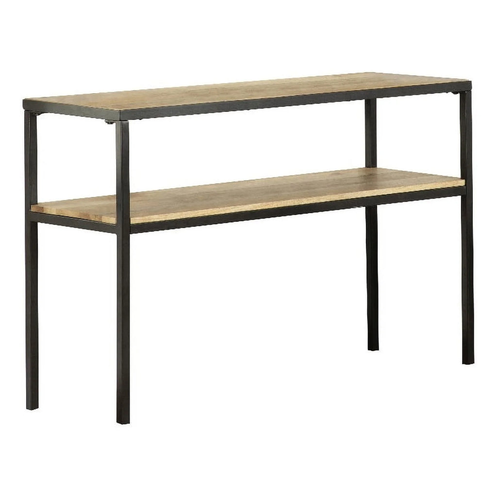Natural Console Table with Open Shelf O23793