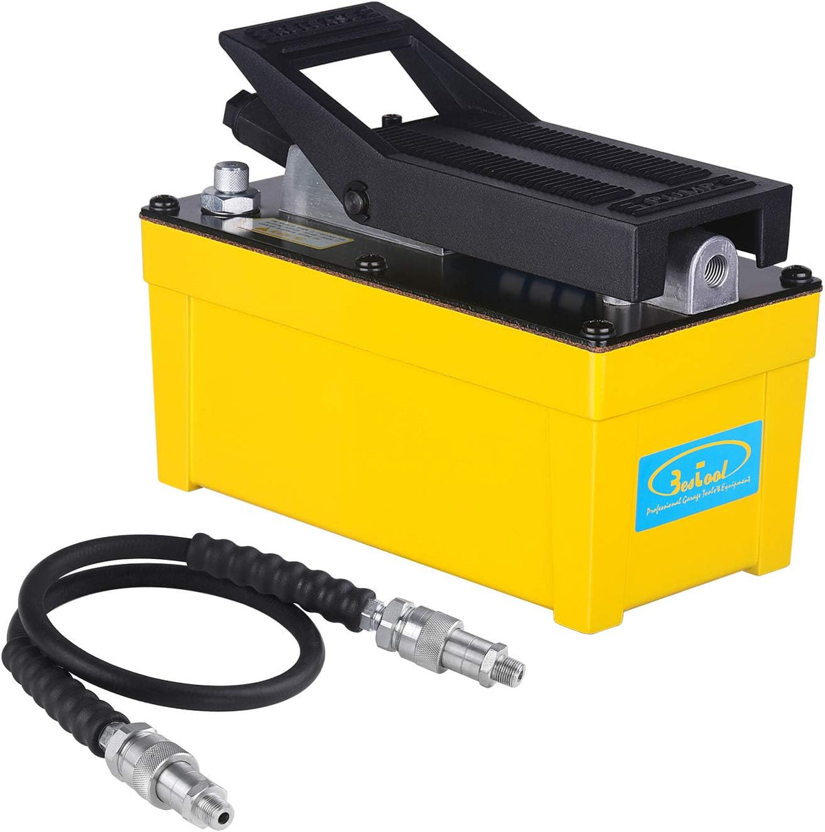 Air Hydraulic Foot Pump 10,000 PSI Single Acting Black Y2234