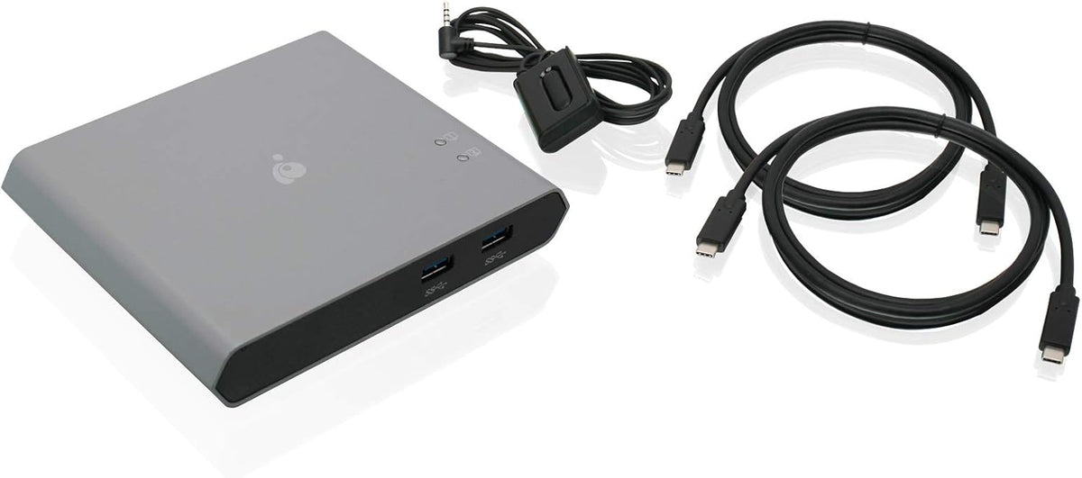 2-Port HDMI Cable KVM Switch with Cables and Audio, Black T8373