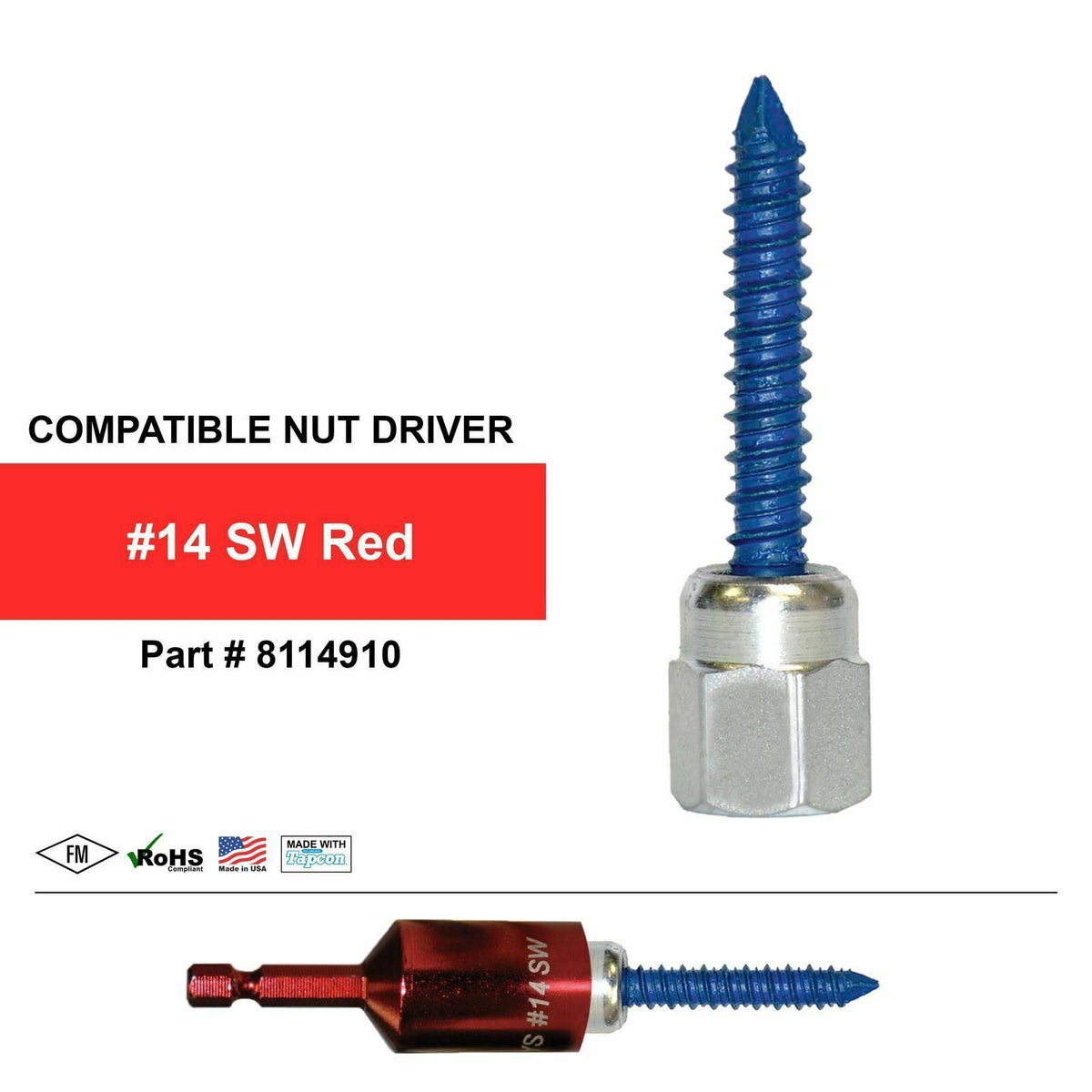 5/16 in. x 1-3/4 in. Vertical Rod Anchor Super Screw with 1/2 in. Threaded Rod Fitting 25-Pack O2170